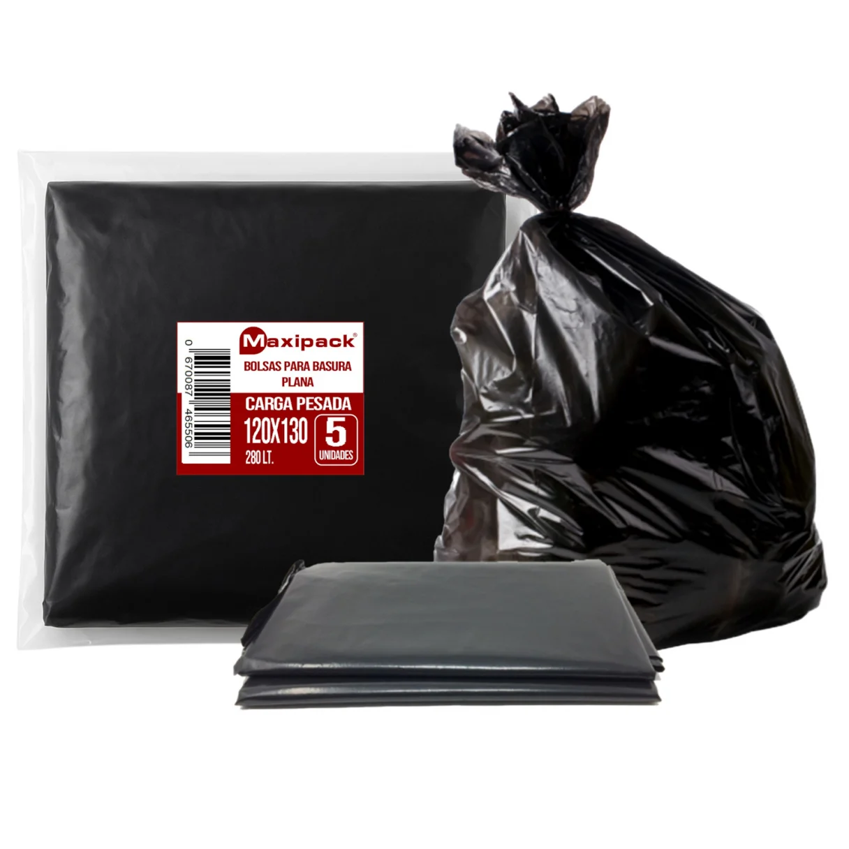 Bolsa de Aseo Maxipack 120 x 130 cm 5 Unidades