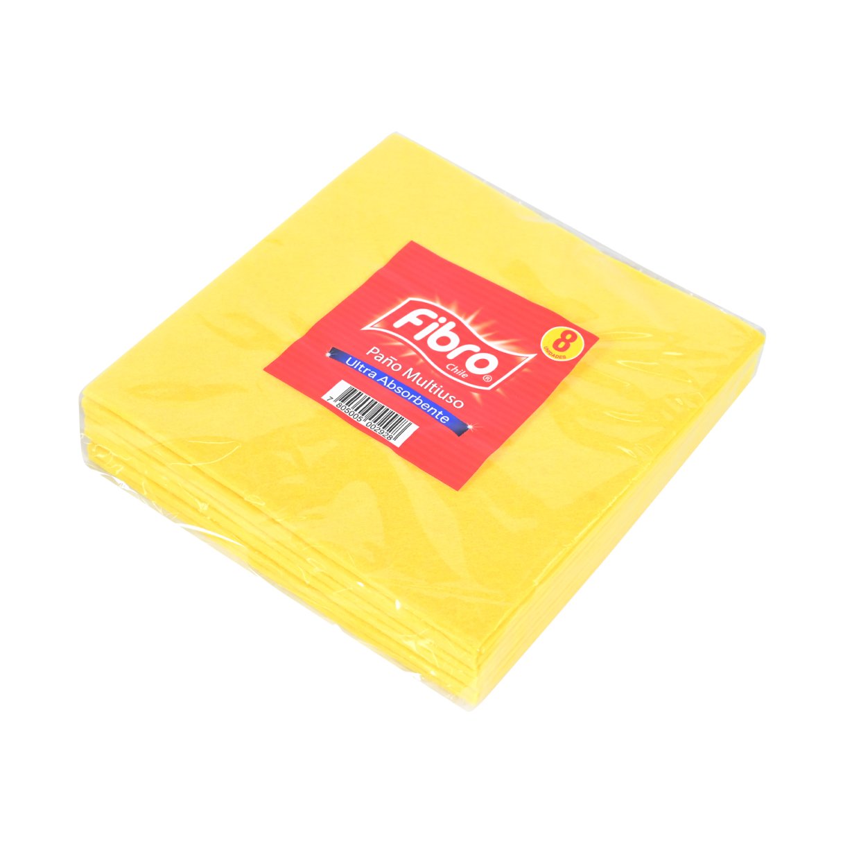 Paño Absorbente Celulosa Fibro Multiuso 38X40 8 Unidades