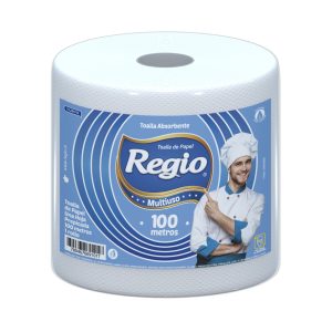 Toalla de Papel Regio Multiuso 1 Rollo 100 m Hoj