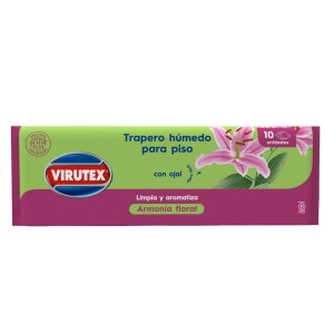 Trapero Húmedo Virutex Armonía Floral 40×60 cm 10 Unidades