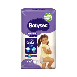 Pañal Babysec Premium XXG 14 unidades