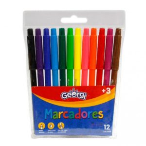 Marcadores Georgi 12 Colores