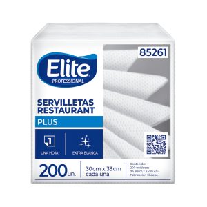 Servilleta Mesa Elite Restaurant+ Hoja Simple 30X33 Cm 200 Unidades