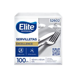 Servilleta Mantel Elite Excellence Doble Hoja 40×40 X 100 Unidades