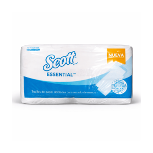 Toalla de Papel Scott Interfoliada 150 Unidades Hoja Simple