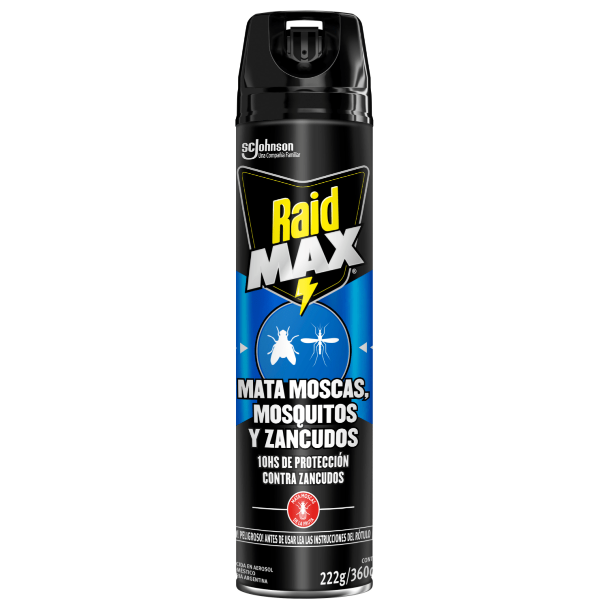 Insecticida Raid Aerosol Doble Acción Moscas,Mosquitos y Zancudos