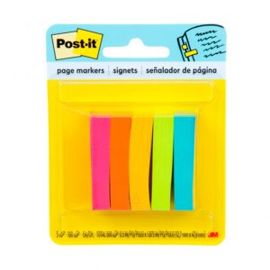 Banderita Adhesiva 3M Post It Rígida 670-5AN 5 Pads de 100 Hjs.