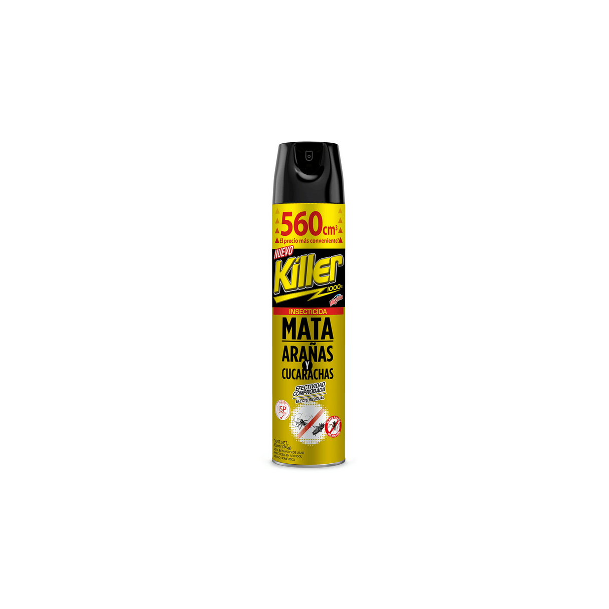 Insecticida Killer Aerosol Mata Arañas y Cucarachas 560 cc