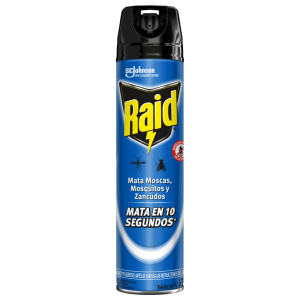 Insecticida Raid Aerosol Moscas y Mosquitos 360 cc