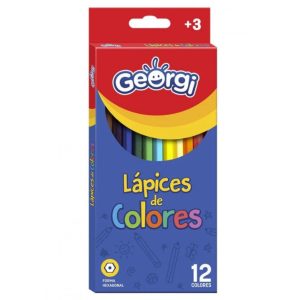 Lápices de Color Georgi Largo 12 Unidades