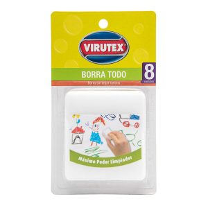Esponja Virutex Borra Todo 8 Unidades