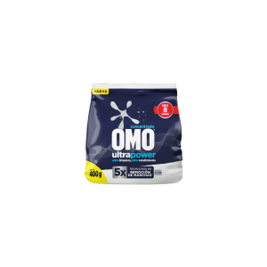 Detergente en Polvo Omo Ultra Power 400 g