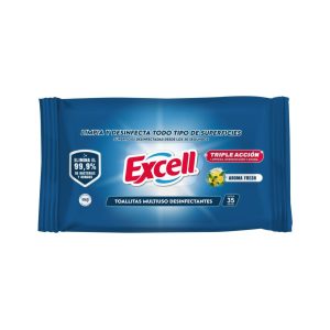 Toallas Desinfectantes Excell Aroma Fresh 35 Unidades
