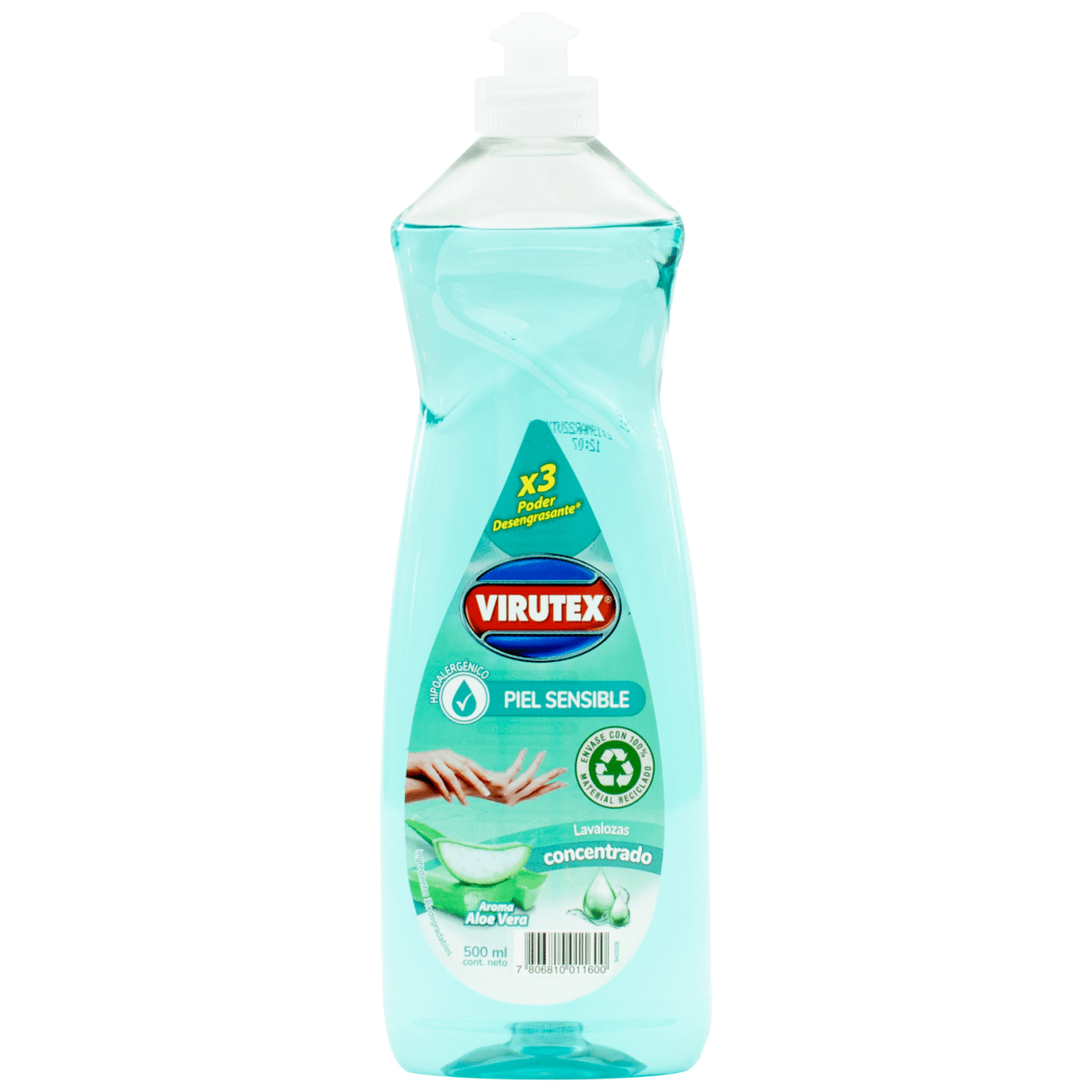 Lavalozas Virutex Piel Sensible Aloe Vera 500 ml