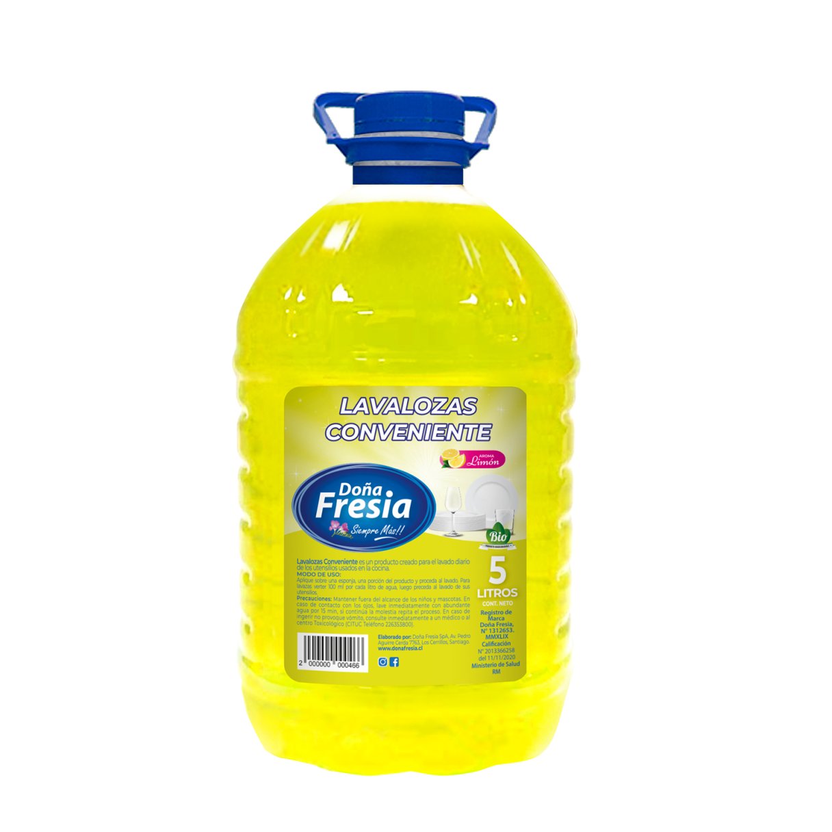 Lavalozas Doña Fresia Conveniente Limón 5 L