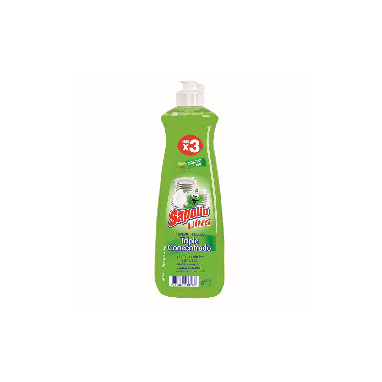 Lavalozas Líquido Sapolio Manzana 500 ml