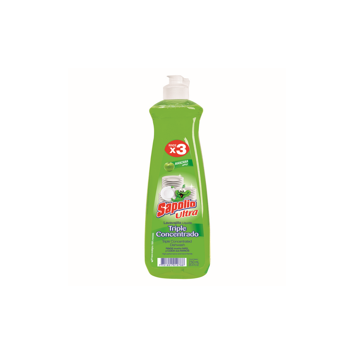 Lavalozas Líquido Sapolio Manzana 750 ml