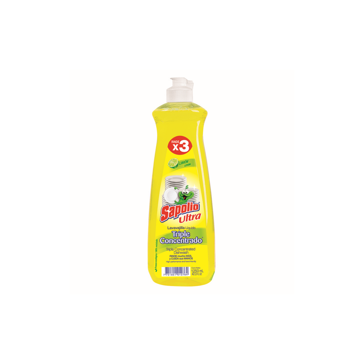 Lavalozas Líquido Sapolio Limón 1.2 L