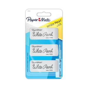 Goma de Borrar Paper Mate White Pearl 3 Unidades
