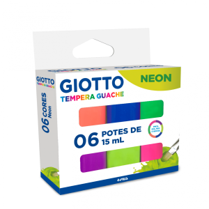 Témpera Giotto Neón 15 ml 6 Unidades