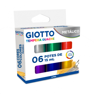 Témpera Giotto Metálico 15 ml 6 Unidades