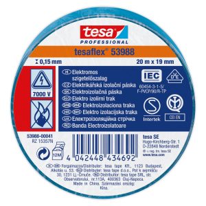 Cinta Aislante Tesa Tesaflex 53988 19 mm x 20 m Azul