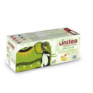 Té Verde Unitea Jengibre Limón y Miel 30 g 20 Bolsas