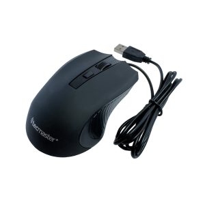Mouse Tecmaster Alámbrico Ergonómico USB 2.0 Negro
