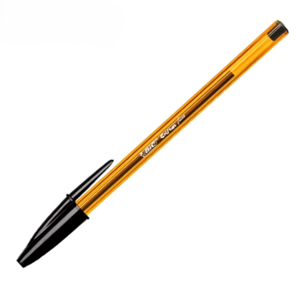 Lápiz Pasta Bic Clásico Orange Punta Fina 0.8 mm Negro