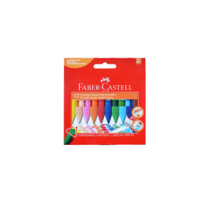 Lápices De Cera Faber-Castell Triangular Jumbo grip 12 Colores