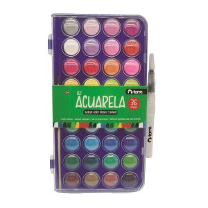 ACUARELA 36 COLORES TORRE