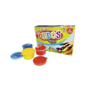 TEMPERA DE DEDOS 6 COLORES 35 CC PROARTE