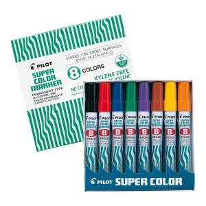 Marcador Permanente Pilot Scabs8 Biselado 8 Colores