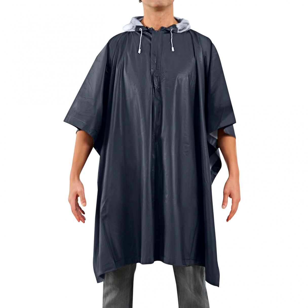 Poncho Impermeable Vicsa PVC con Gorro Azul