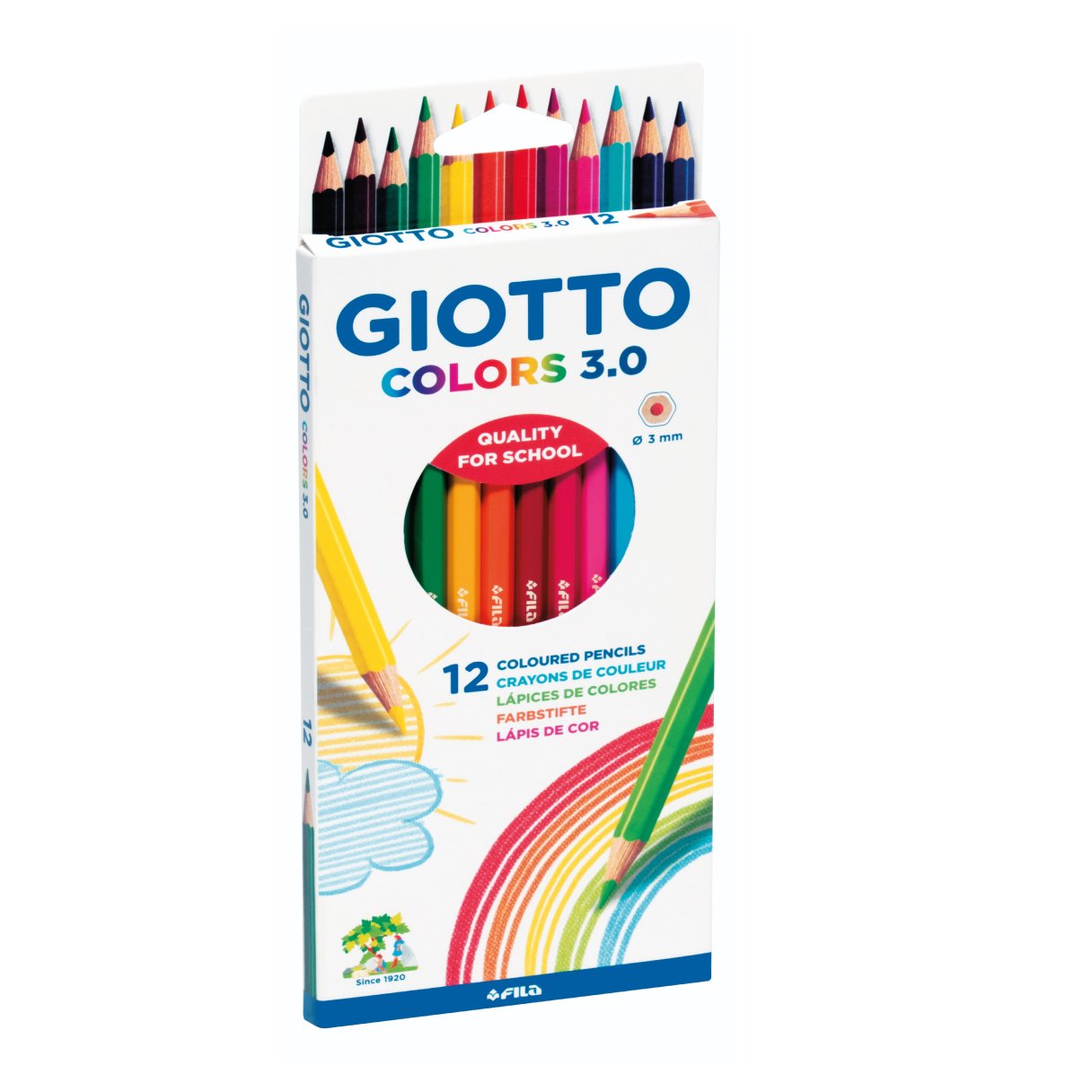 Lápices De Color Giotto 12 Unidades