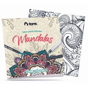 LIBRO PARA COLOREAR MANDALAS 32 PAGINAS TORRE
