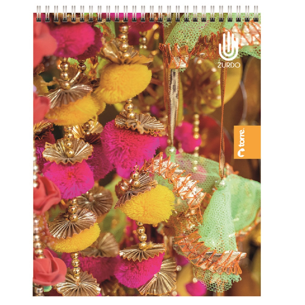CUADERNO UNIVERSITARIO PARA ZURDOS 7 MM DISEÑOS SURTIDOS 100 HOJAS TORRE