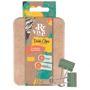 BLISTER DOBLE CLIPS 32 MM 4 UN REVIVE TORRE