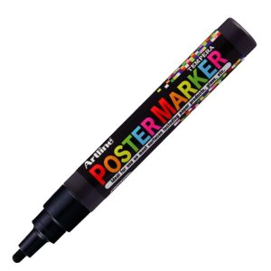 MARCADOR POSTER MARKER TEMPERA 4 MM NEGRO ARTLINE