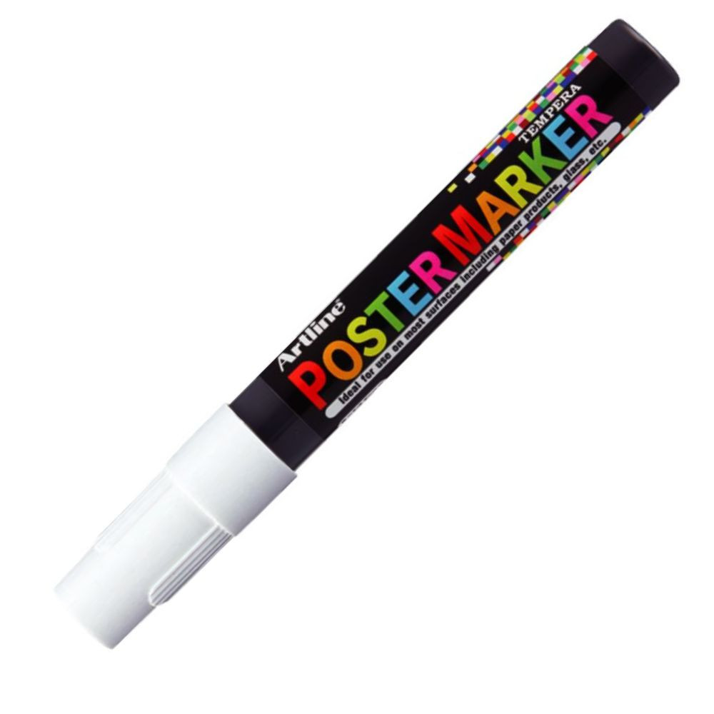 MARCADOR POSTER MARKER TEMPERA 4 MM BLANCO ARTLINE