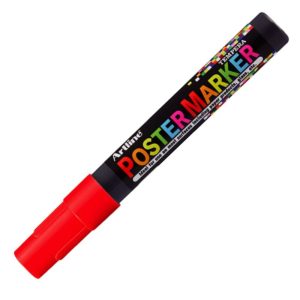 MARCADOR POSTER MARKER TEMPERA 4MM ROJO ARTLINE