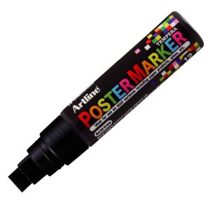 MARCADOR POSTER MARKER TEMPERA 12 MM NEGRO ARTLINE