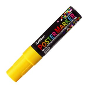 MARCADOR POSTER MARKER TEMPERA 12 MM AMARILLO ARTLINE