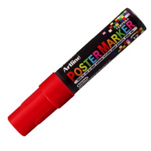 MARCADOR POSTER MARKER TEMPERA 12 MM ROJO ARTLINE