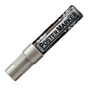 MARCADOR POSTER MARKER TEMPERA 12 MM PLATEADO ARTLINE