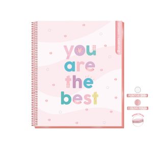 CUADERNO 1/2 OFICIO MATEMATICA 5 MM SUPERCLASS PASTEL 120 HOJAS RHEIN