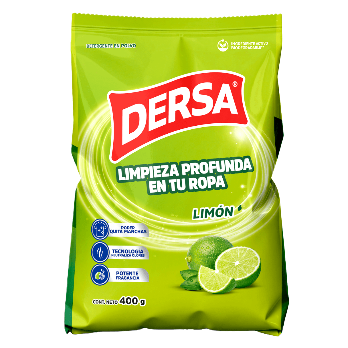 Detergente en Polvo Dersa Limón 400 g