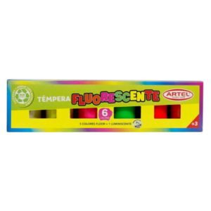 Témpera Artel Fluorescente + Luminiscente 6 Colores