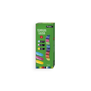 Témpera Torre Sólida 12 colores 10 g x Stick