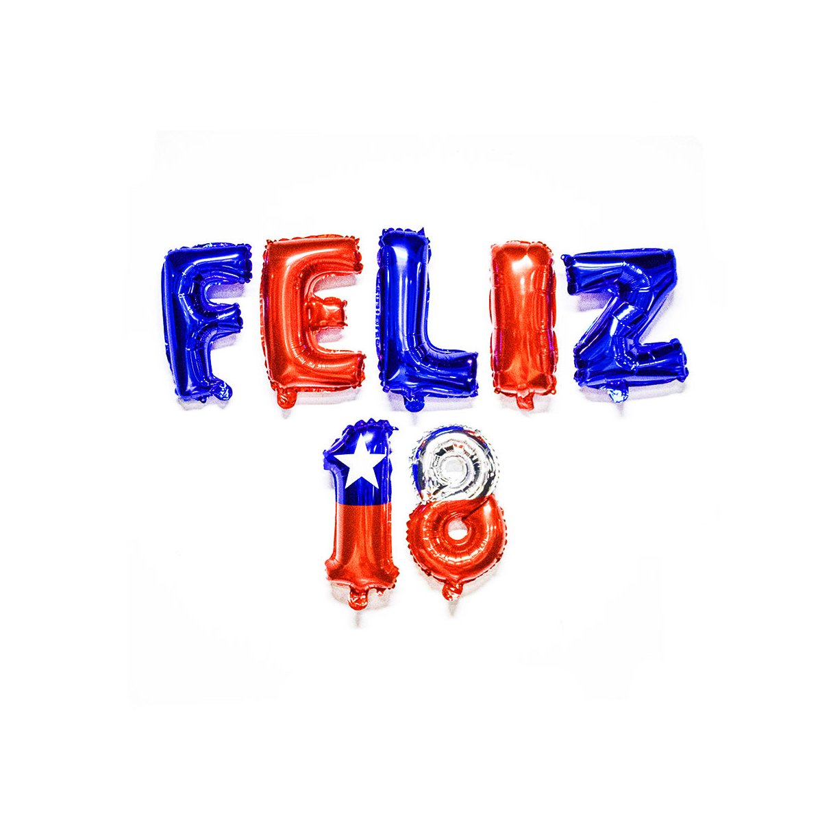 Globo Feco Fiestas Patrias Feliz 18 Metálico